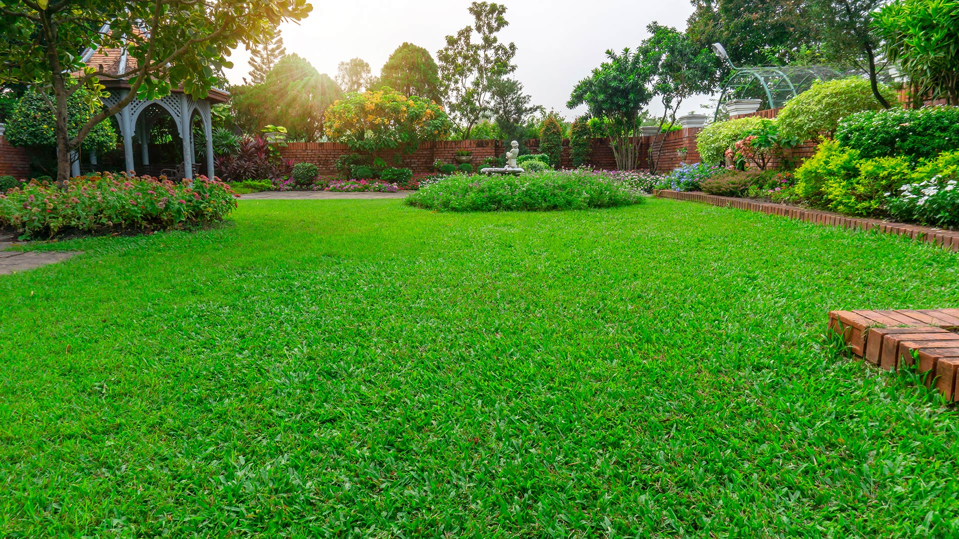 fertilized lawn in Pensacola