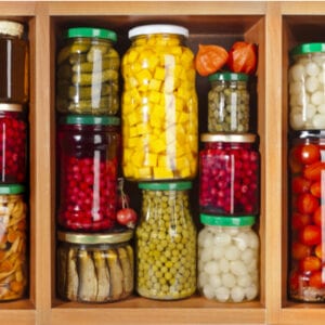 pantry of properly sealed food